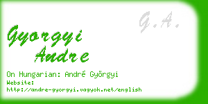 gyorgyi andre business card